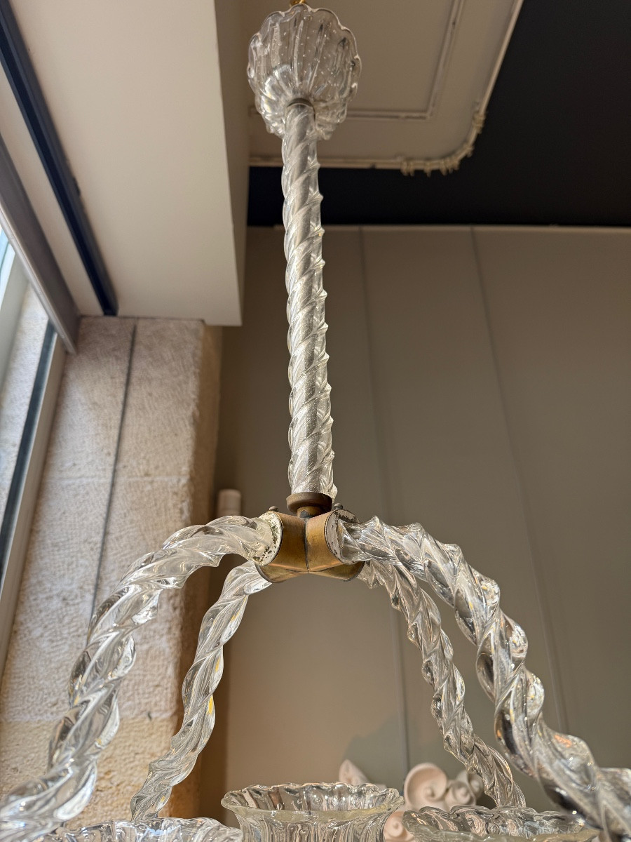 Barovier And Toso Murano Chandelier, 1940-photo-4