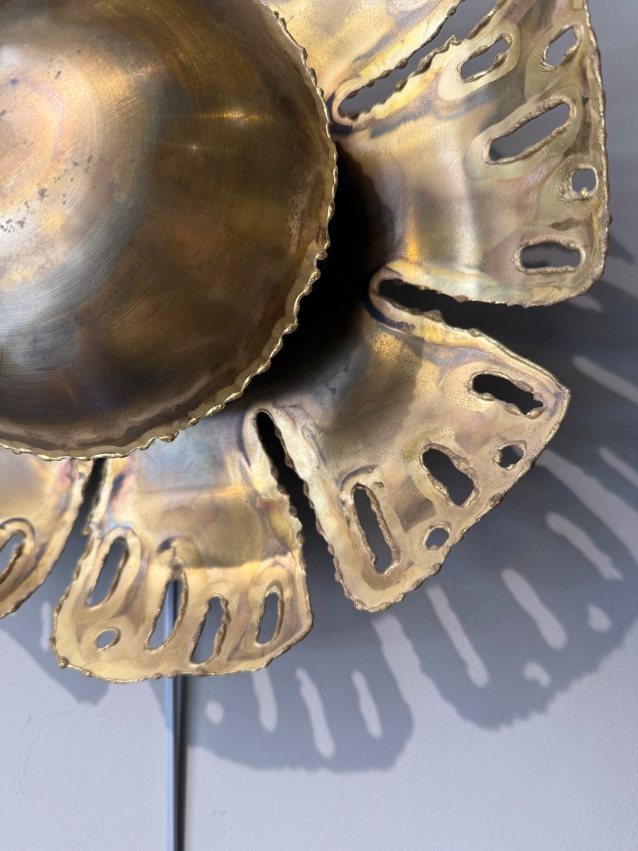 Paire d appliques en laiton Sven Aage Holm Sorensen Denmark 1970-photo-3