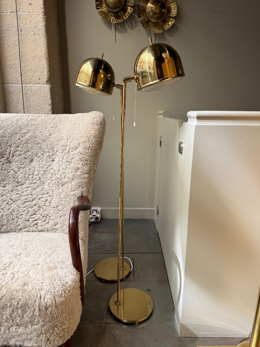 Pair Of Floor Lamps By Bergboms Sweden 1970
