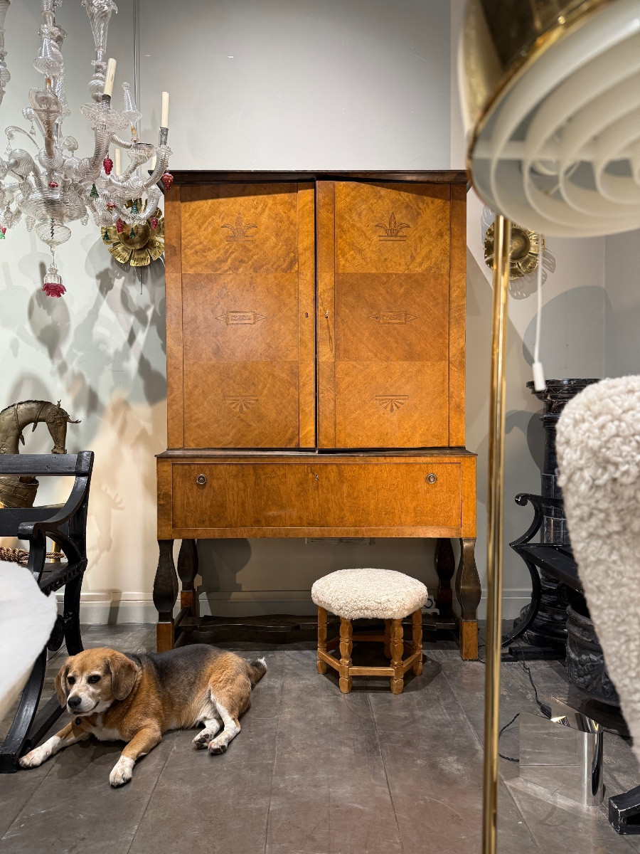 Cabinet en bouleau Carl Malmsten Suède 1920