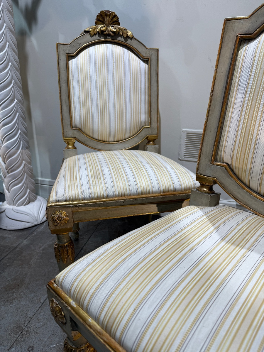 Pair Of 18th Century Italian Chairs-photo-4
