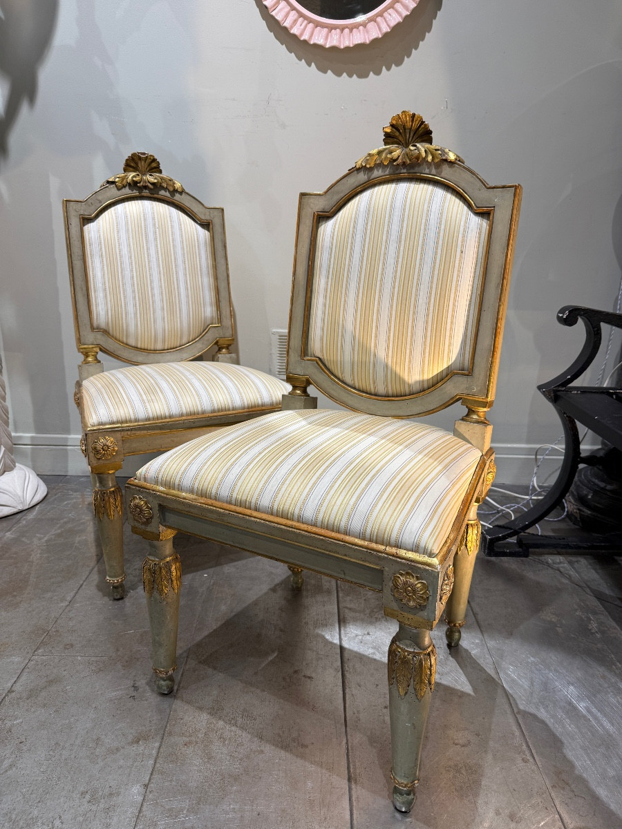 Pair Of 18th Century Italian Chairs