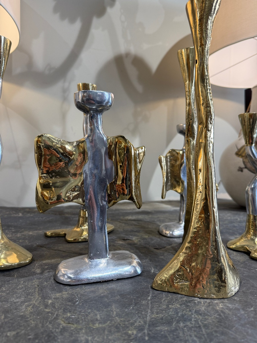 7 David Marshall Candlesticks Circa 1970-photo-2