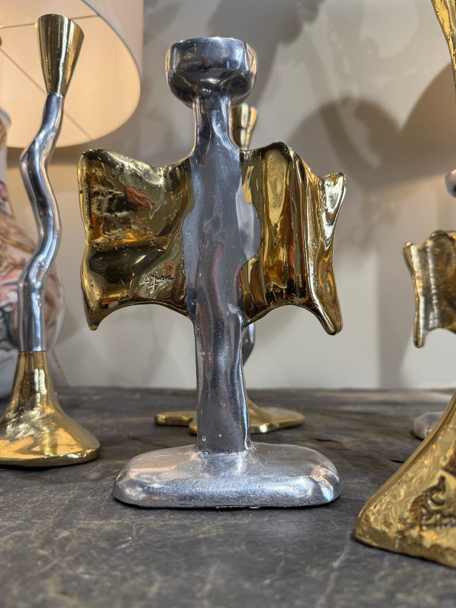 7 David Marshall Candlesticks Circa 1970-photo-3