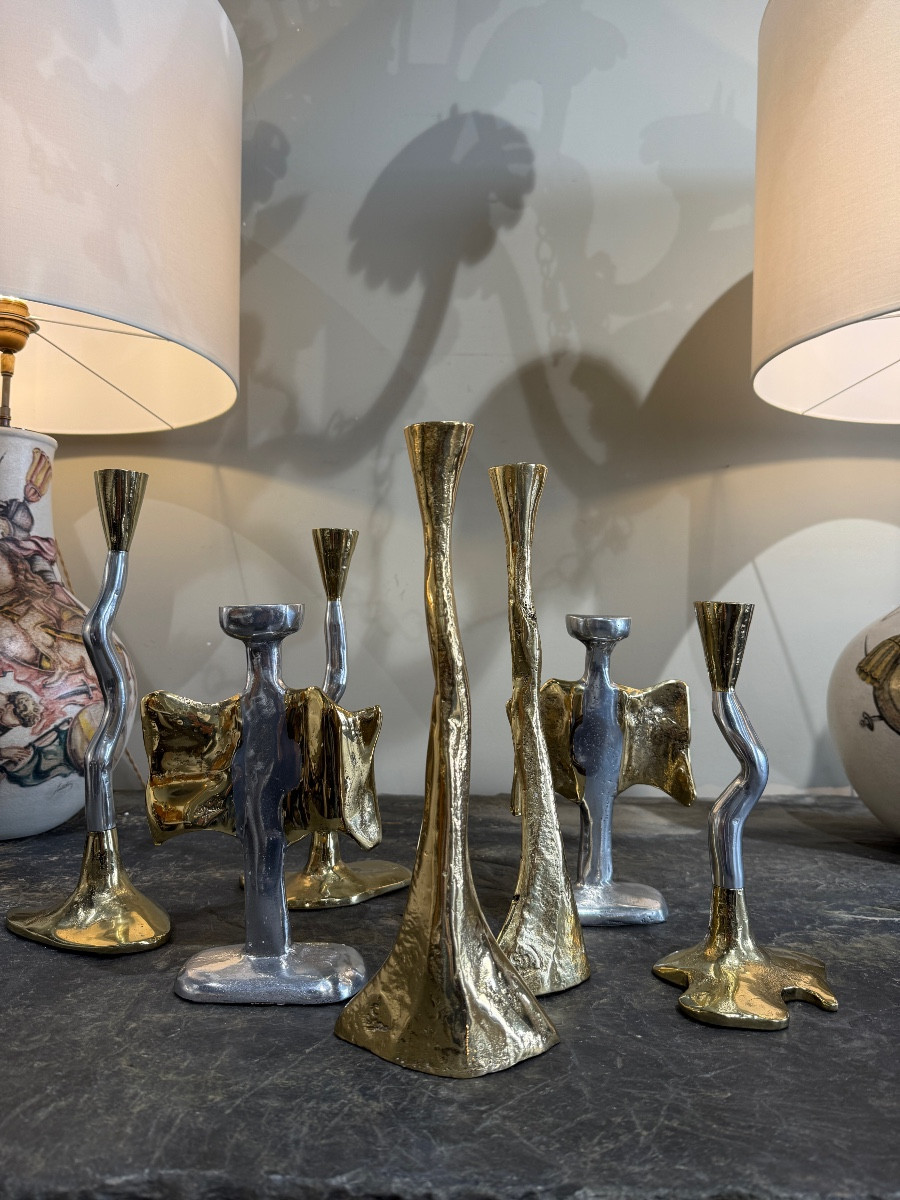7 David Marshall Candlesticks Circa 1970