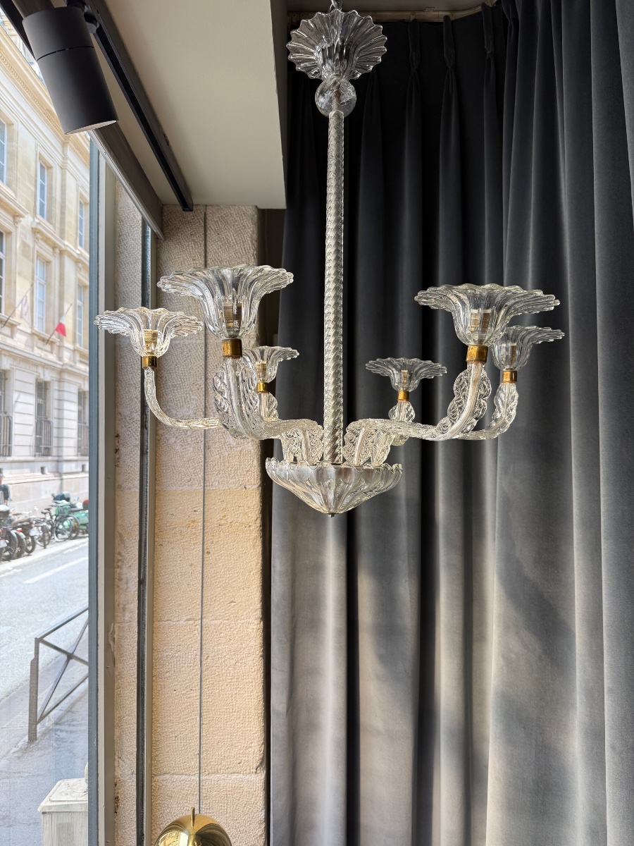 Murano 6-light Chandelier Circa 1950