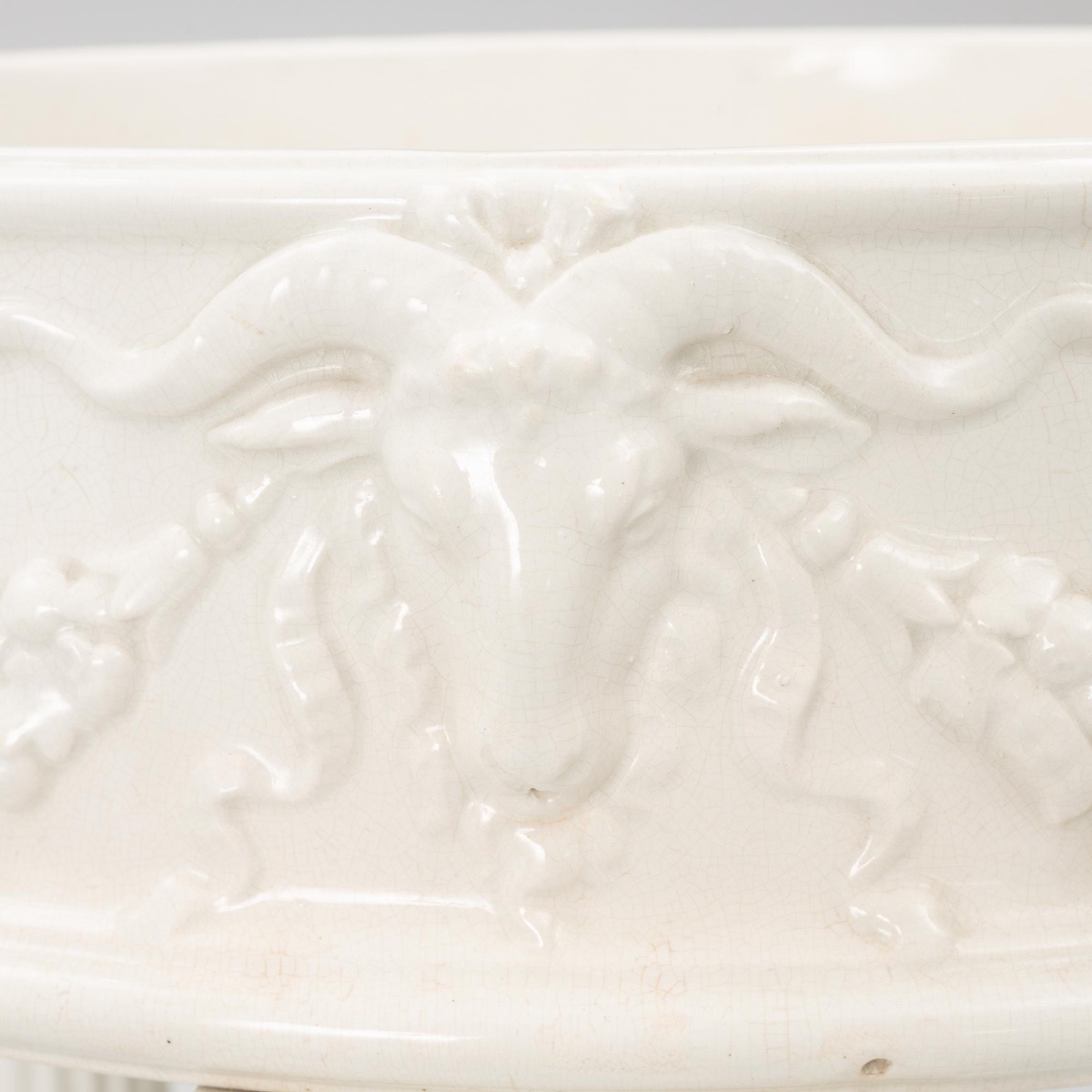 Jardiniere en faience emaillee suede 1900-photo-2