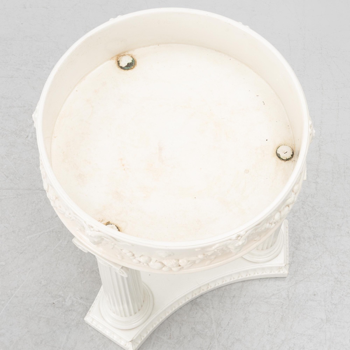 Jardiniere en faience emaillee suede 1900-photo-3