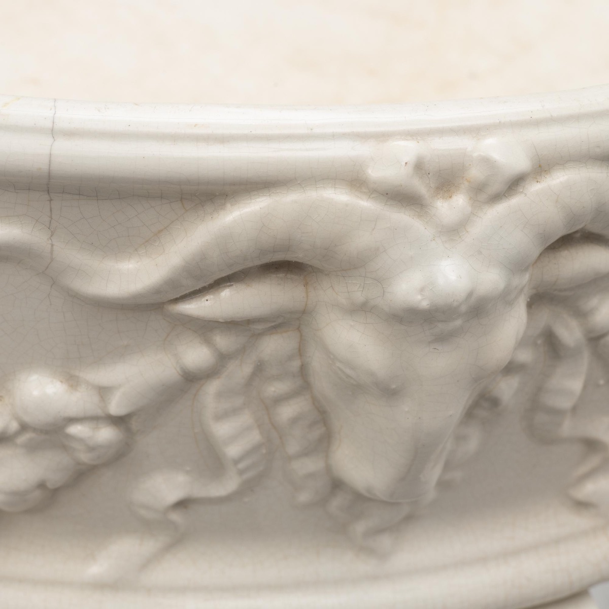Jardiniere en faience emaillee suede 1900-photo-4