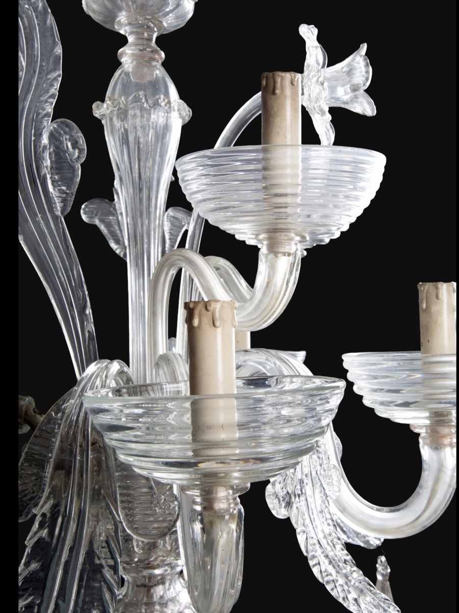 Pair Of Murano Wall Sconces, Venice, 19th Century-photo-2