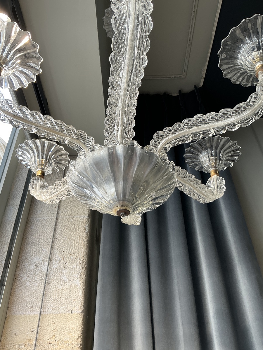 Chandelier, Circa 1940, By Seguso, Murano -photo-2
