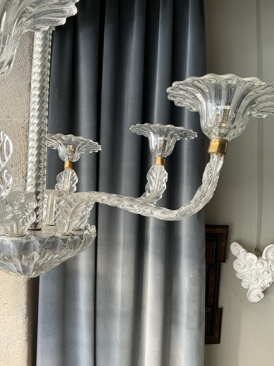 Chandelier, Circa 1940, By Seguso, Murano -photo-3