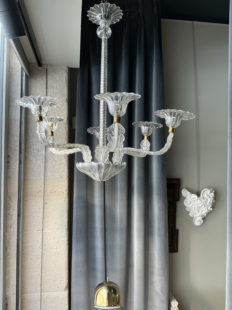 Chandelier, Circa 1940, By Seguso, Murano 