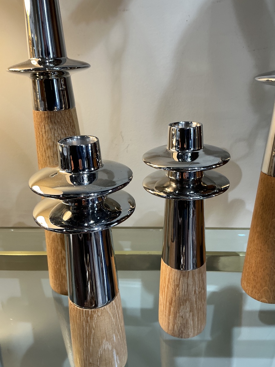 Collection de 7 bougeoirs Georg Jensen Denmark -photo-3