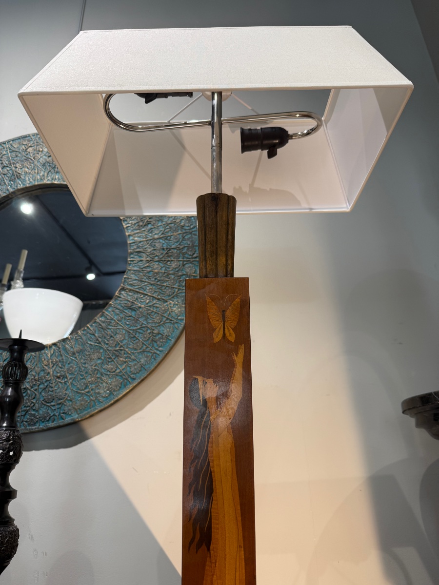 Swedish Grace Floor Lamp, Circa 1920-photo-3