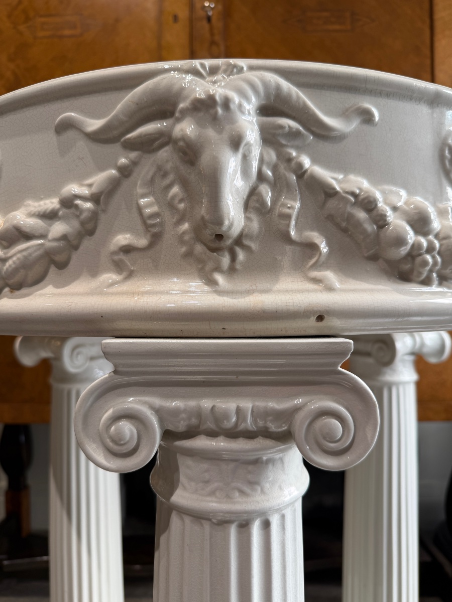 Jardiniere en faience Suede circa 1920-photo-2
