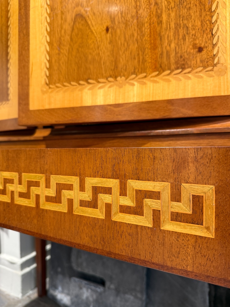 Cabinet en marqueterie Danemark 1940-photo-3