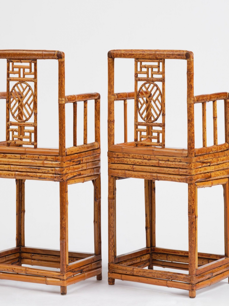 Pair Of 19th-century Chinese Armchairs-photo-3