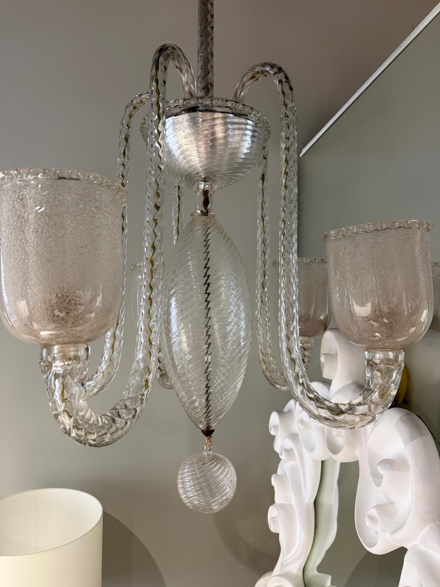 Ercole Barovier Candlestick, Circa 1940-photo-4
