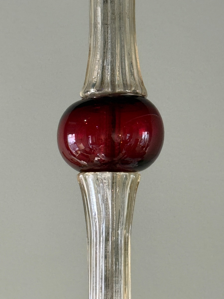 Mvm Cappelin Murano Candlestick, Circa 1930-photo-2