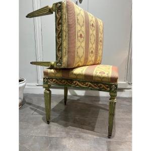 Pair Of Italian Stools D Louis XVI Period