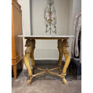 19th Century Italian Marble Top Table 