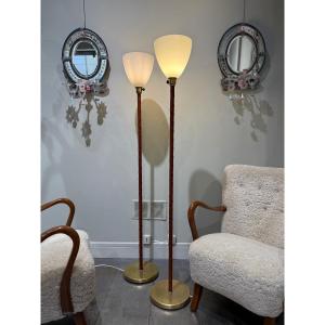 Paire de lampadaires circa 1940 Asea Suede 
