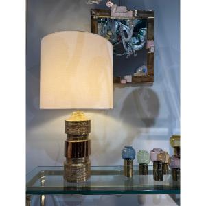 Enamelled Ceramic Lamp, Sweden, 1970