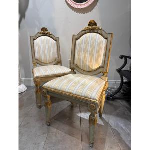 Pair Of 18th Century Italian Chairs