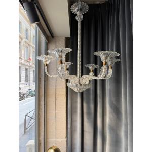 Murano 6-light Chandelier Circa 1950
