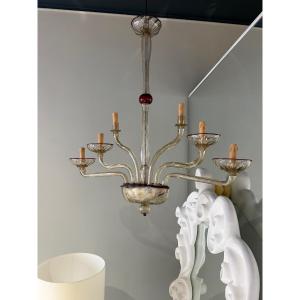 Mvm Cappelin Murano Candlestick, Circa 1930