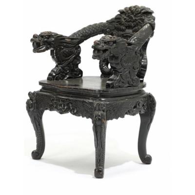 Grand Fauteuil Chinois Circa 1900