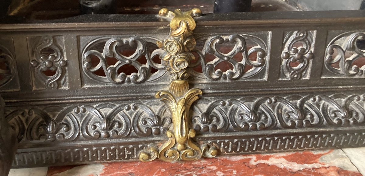 Barre de Cheminée, XIXe Siècle-photo-1