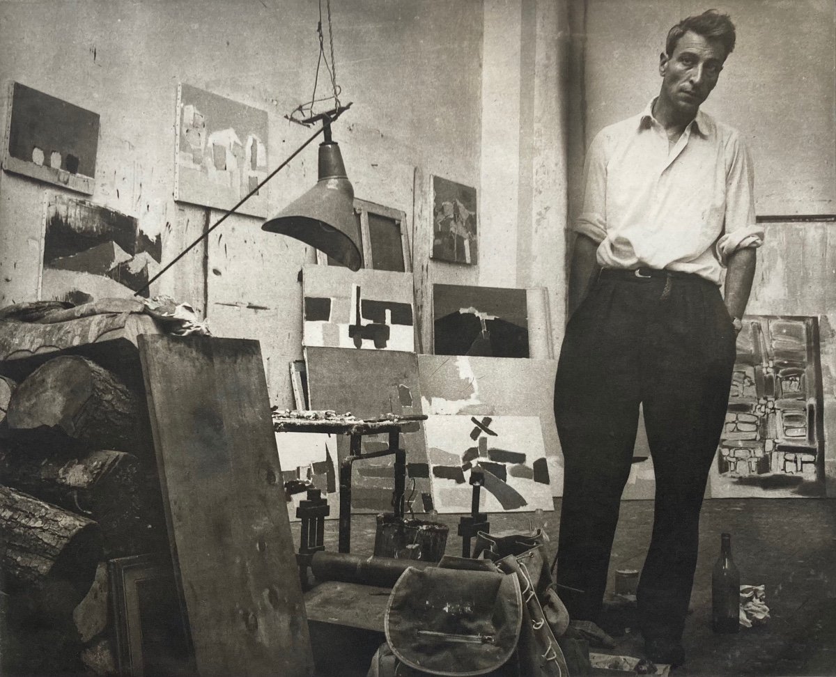 Denise Colomb, Nicolas De Staël Dans Son Atelier, 1954