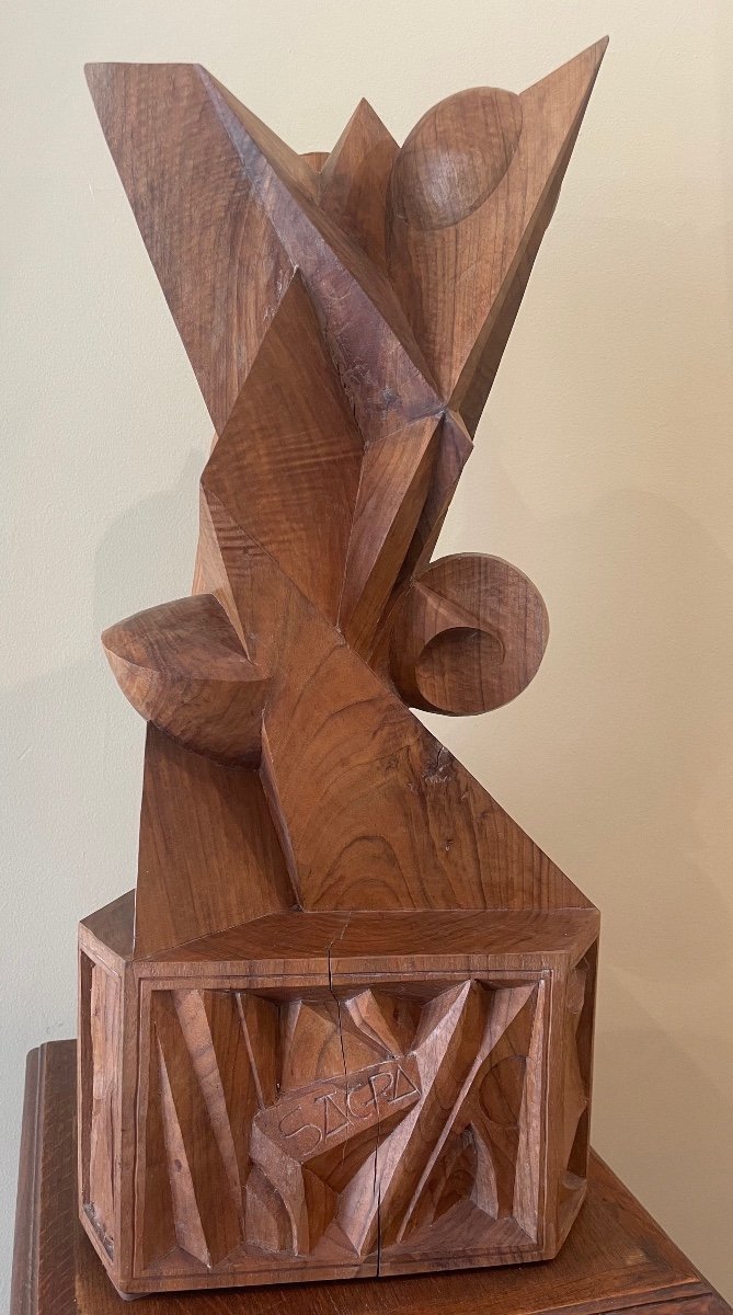 François Brochet, Homage To Music, Carved Walnut-photo-3