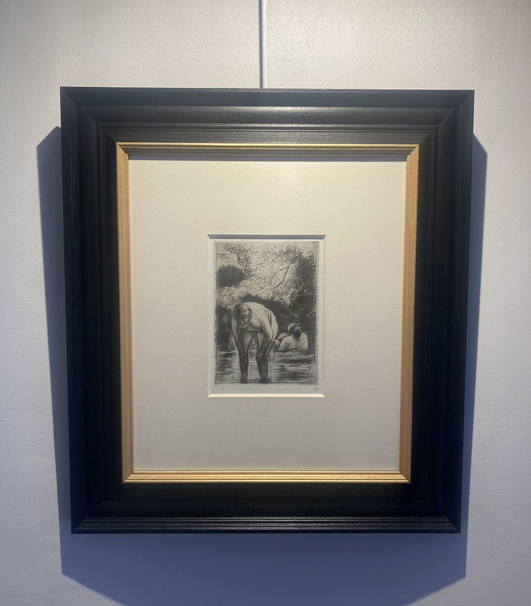 Camille Pissarro, The Two Bathers, 1895, Etching-photo-2