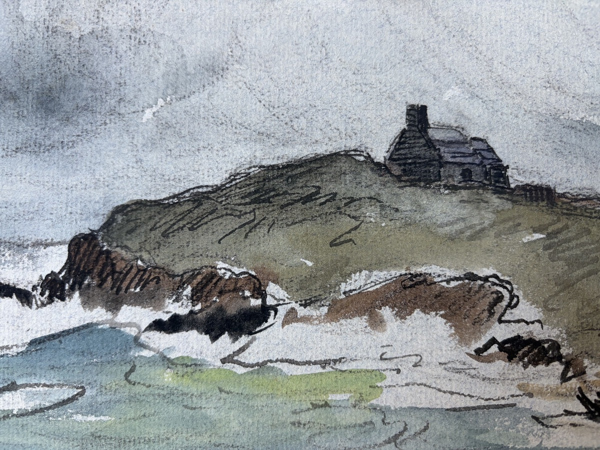 Joseph-Marie Le Tournier, Bretagne, aquarelle-photo-2