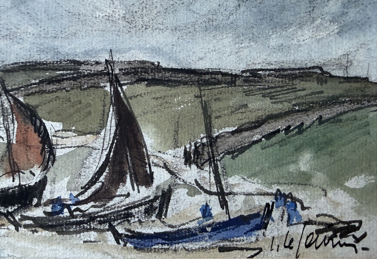 Joseph-Marie Le Tournier, Bretagne, aquarelle-photo-3