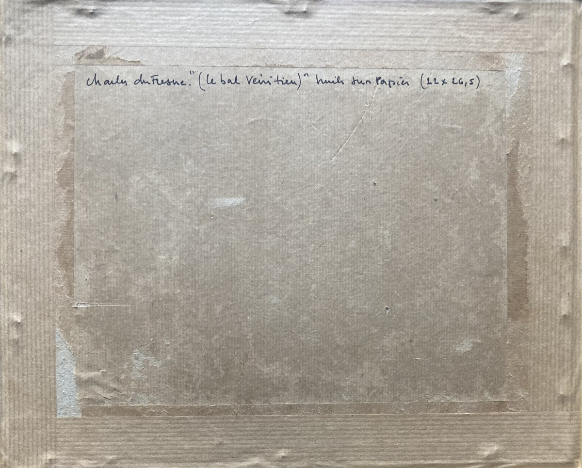 Charles Dufresne, Carnaval, vers 1910, huile sur papier-photo-3