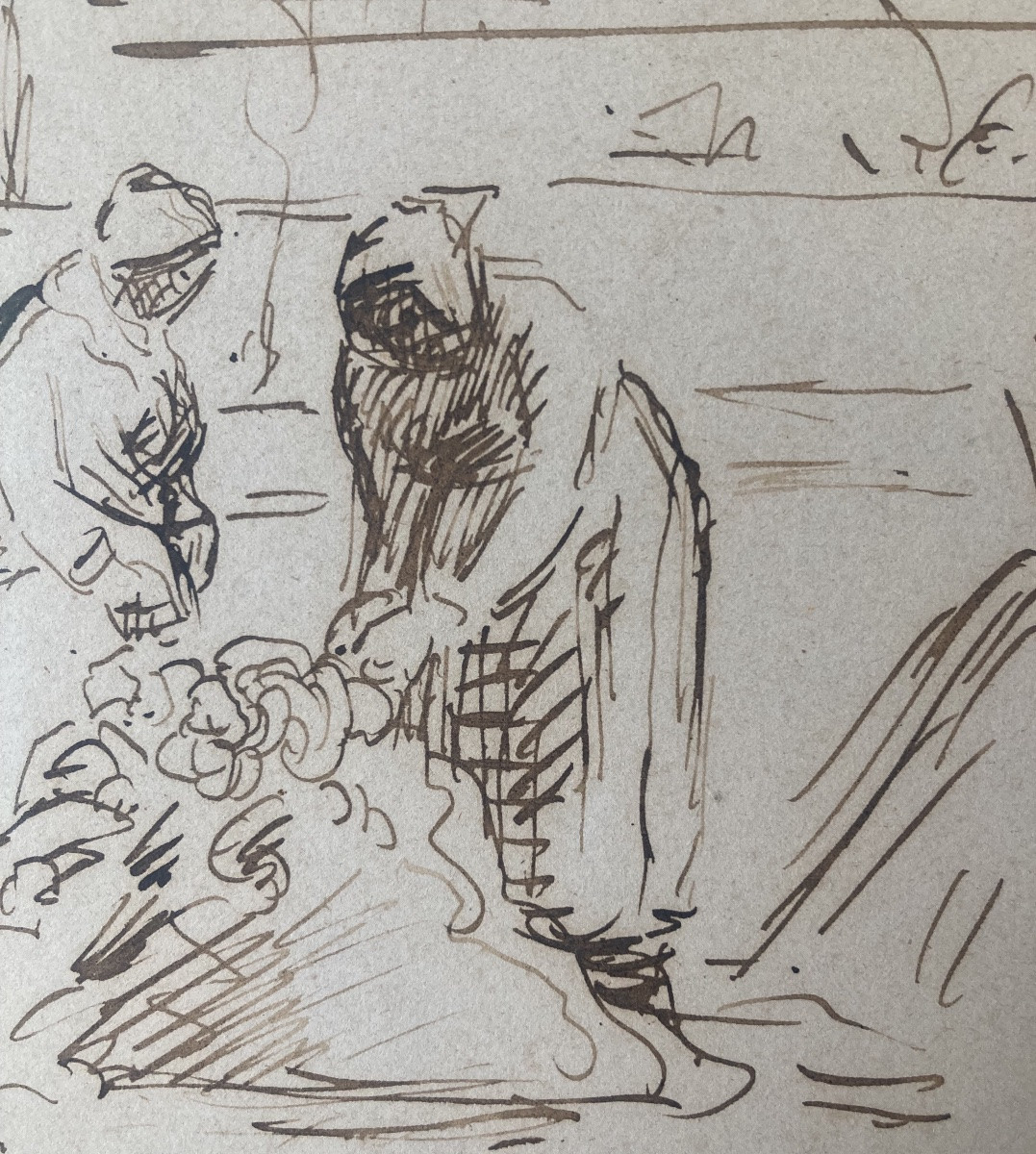 Camille Pissarro, Three Women Harvesting, Circa 1874-photo-2