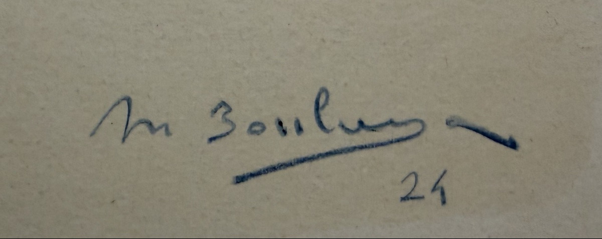 La Boulaye, Cavalier andalous, crayon sur papier-photo-4