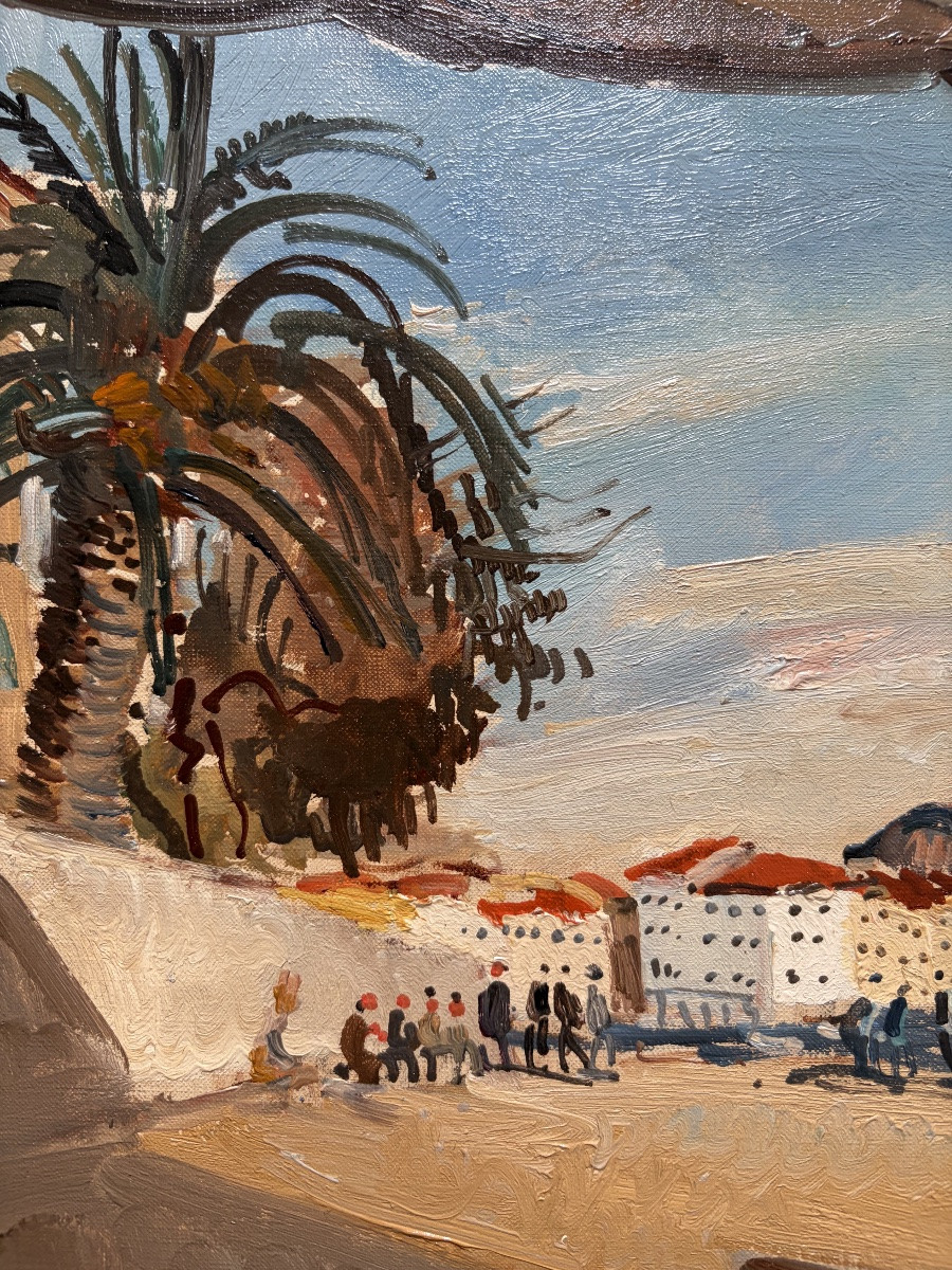 Edmond Ceria, Sanary, Oil On Canvas-photo-3
