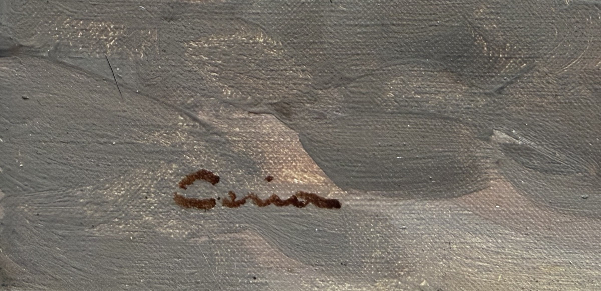 Edmond Ceria, Sanary, Oil On Canvas-photo-4