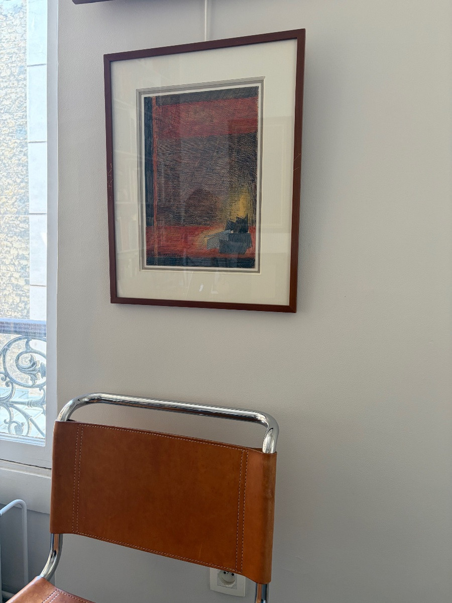 Bertholle, Les Livres, 1983, Watercolour And Ink-photo-2