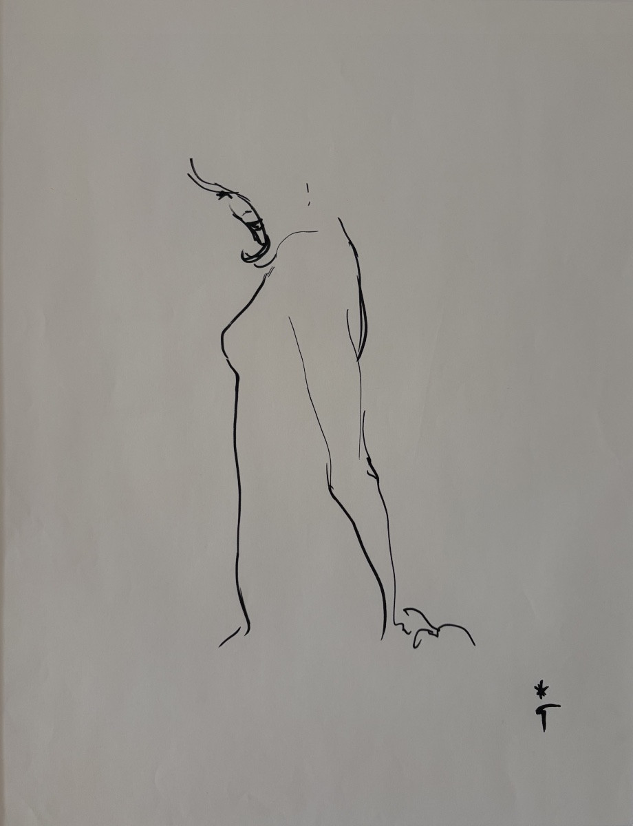 René Gruau, Sensualité, Felt Pen On Paper-photo-2