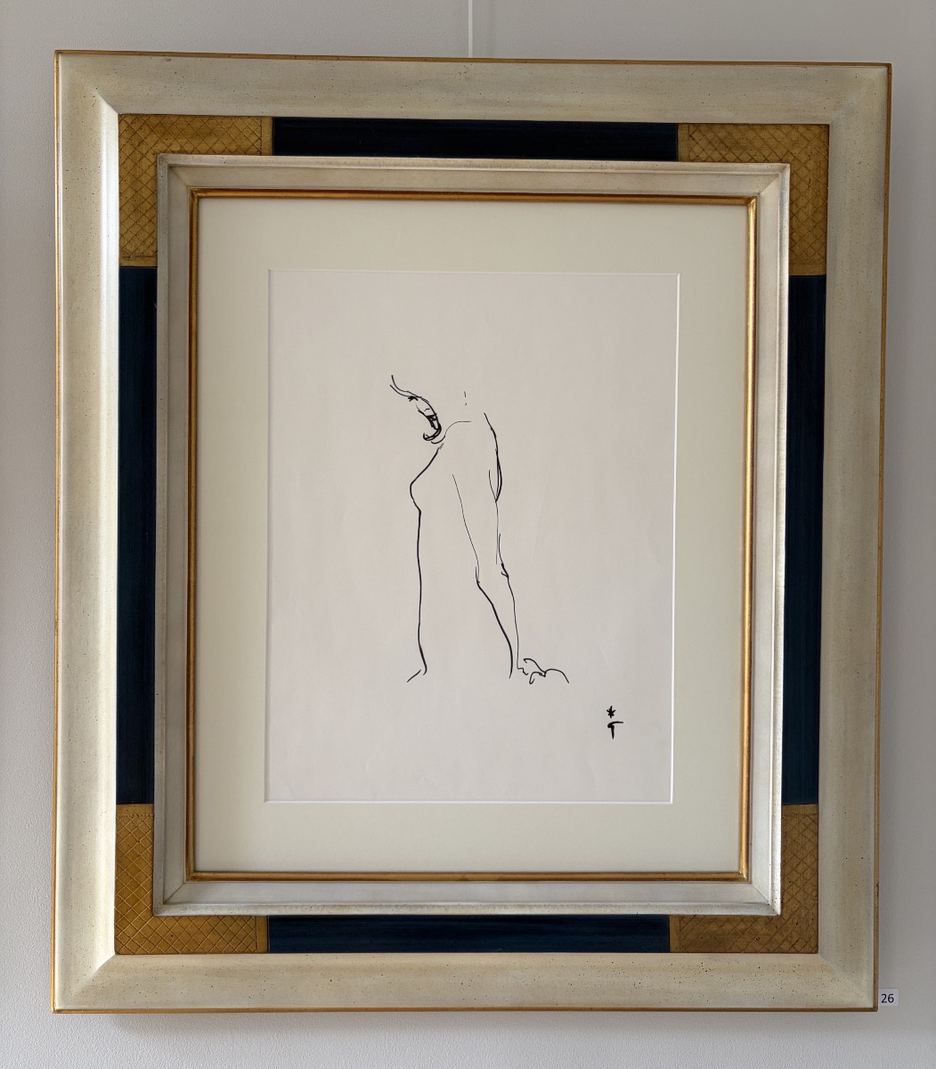 René Gruau, Sensualité, Felt Pen On Paper