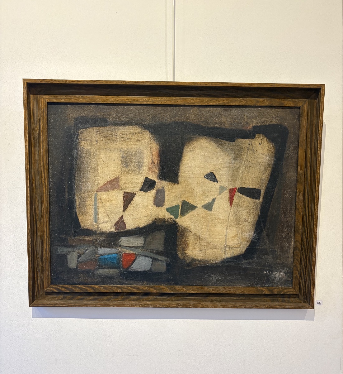 Jacques Duthoo, Composition, Oil On Canvas-photo-2