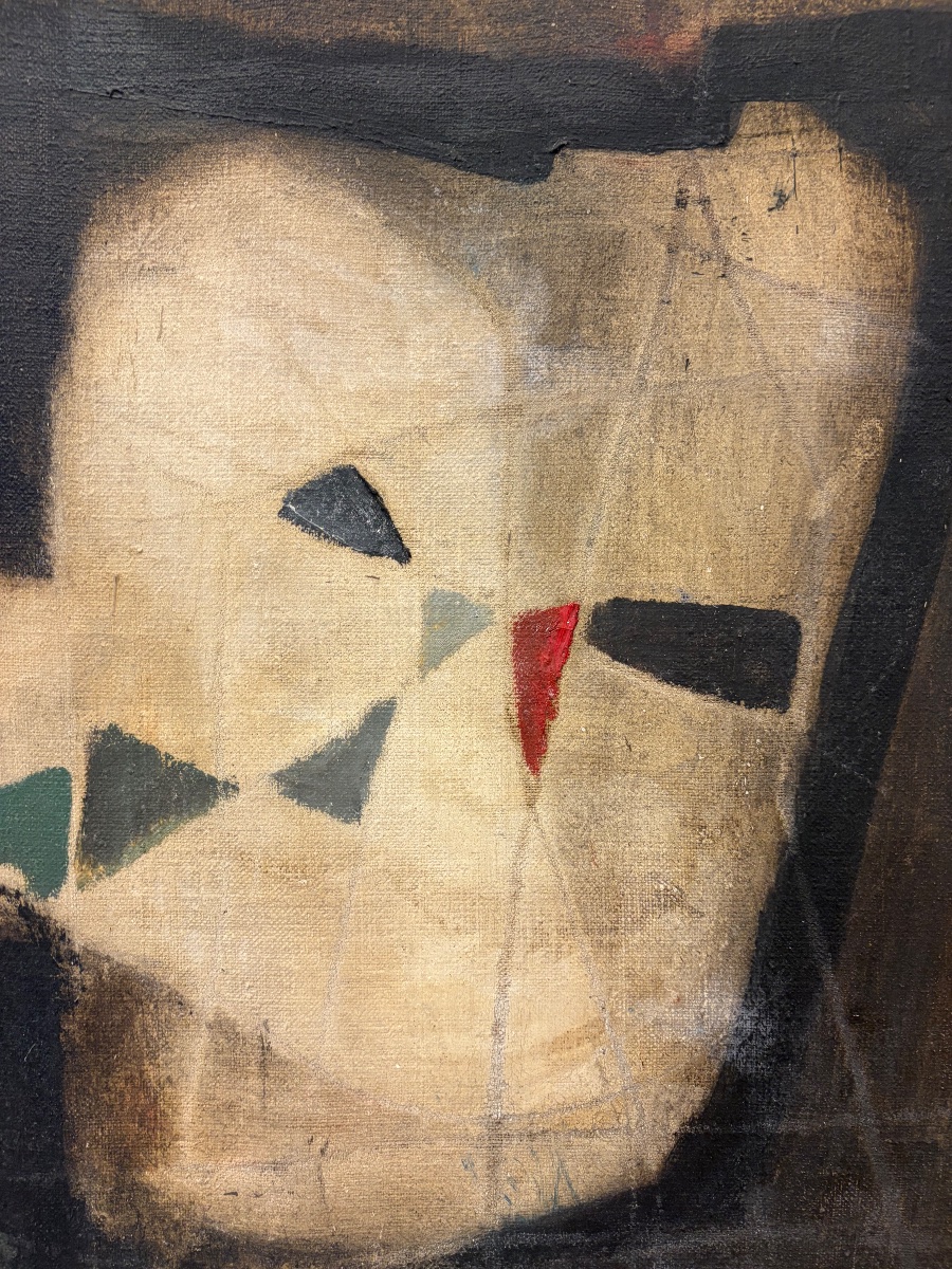 Jacques Duthoo, Composition, Oil On Canvas-photo-3