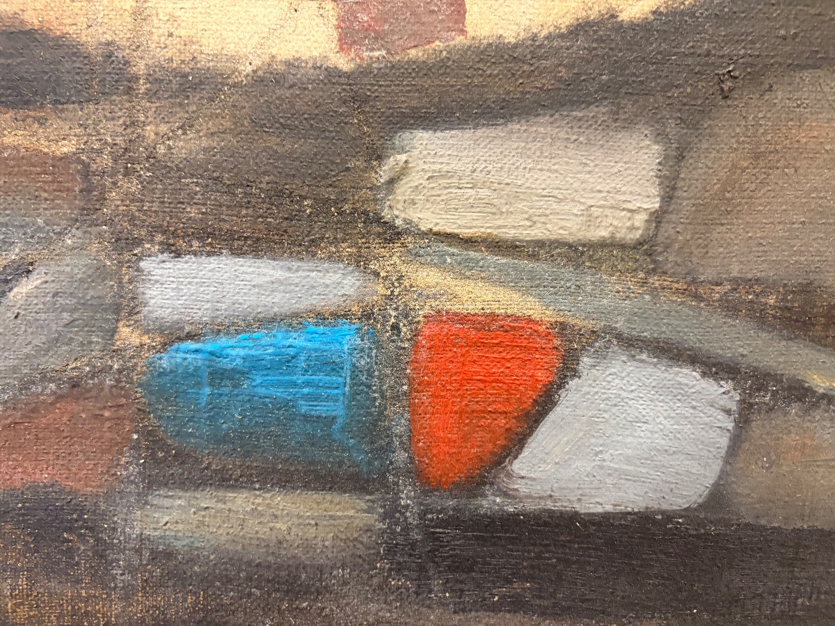 Jacques Duthoo, Composition, Oil On Canvas-photo-4
