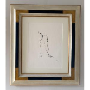 René Gruau, Sensualité, Felt Pen On Paper